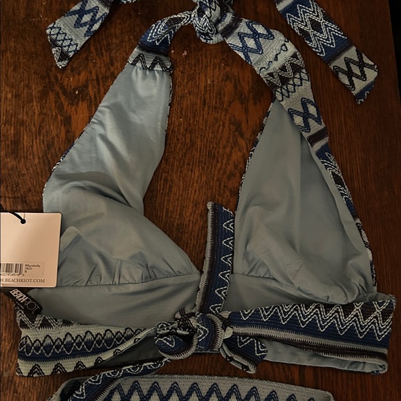 Beach Riot Blue Patterned Bikini - Picture 3 of 6